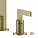 Μπαταρία Νεροχύτη Κουζίνας 3 Οπών Inciso Gessi Brass Brushed PVD